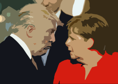 Imagenmerkel y trump