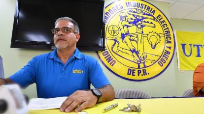 2017-11-15 JAIME FIGUEROA JARAMILLO UTIER AEE JRCR 1 of 3Los miembros de la Unión de Trabajadores de la Industria Eléctrica y de Riego (UTIER) anunciaron una manifestación mañana, miércoles.