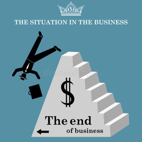 el-hombre-de-negocios-se-cae-de-la-pirámide-el-hundimiento-del-negocio-bancarrota-ilustración-del-vector-49581809