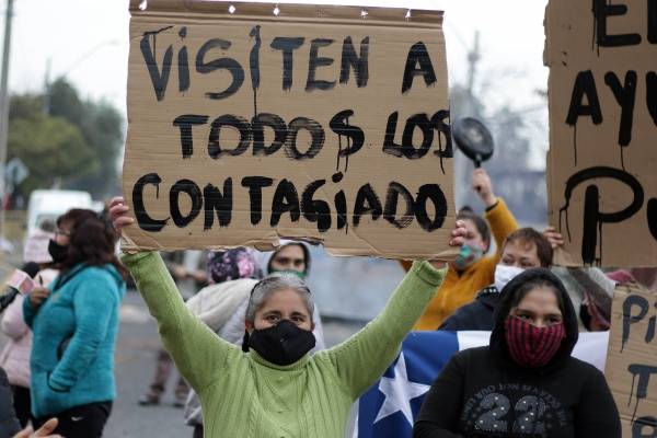 Protesta por hambre La Pintana y San Ramon