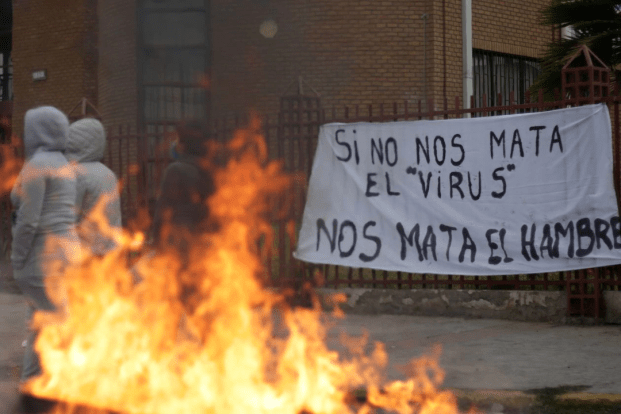 Si no nos mata el virus nos mata el hambre la consigna de las protestas