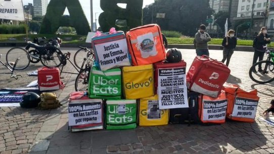 Repartidores-argentinos-en-huelga.-Redes