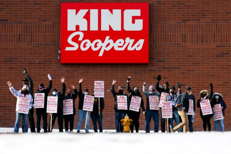 Workers At Grocery Chain King Soopers Go On Strike