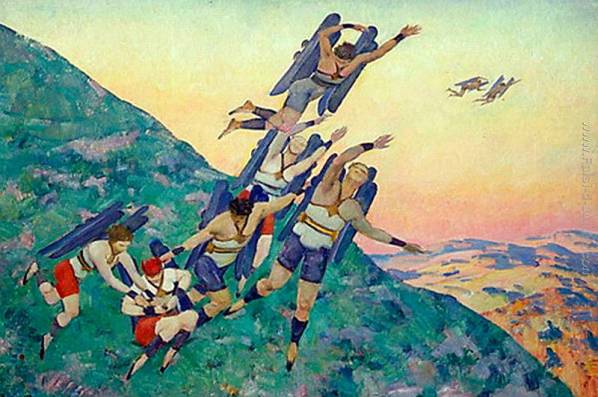 1-Konstantin-Yuon-USSR-People-of-the-Future-1929.