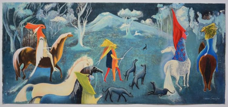 3-Leonara-Carrington-Mexico-Figuras-fantasticas-a-caballo-2011.