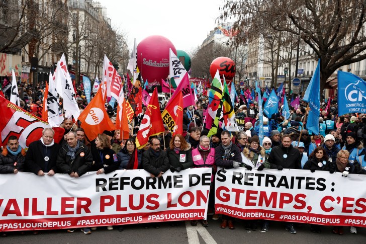 Nationwide strike in France against pension reform