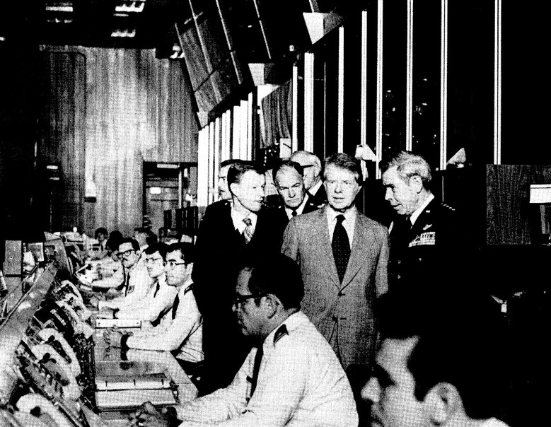 3-President_Jimmy_Carter_and_Chairman_of_The_Joint_Chiefs_of_Staff_General_George_S._Brown_while_touring_Strategic_Air_Commands_Headquarters